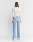 Gypsy Blue $|& Mica Denim High Rise Front Yoke Straight Leg Jeans - Hanger Side
