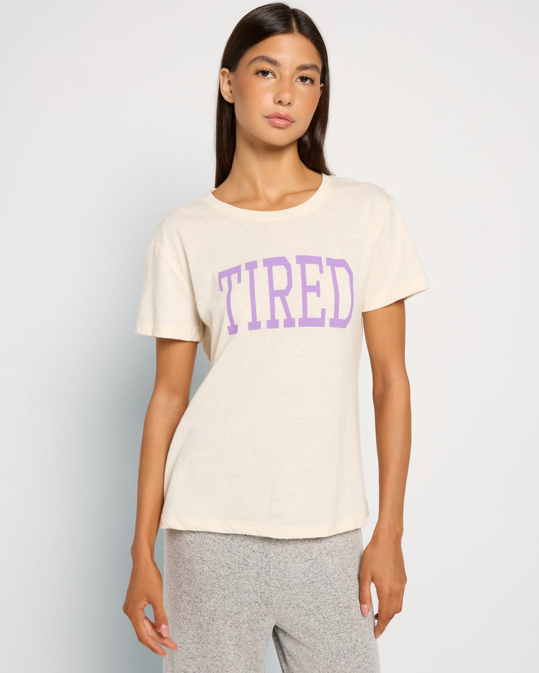 Arctic Wolf $|& SEAS Tired Graphic Sleep Tee - SOF Front