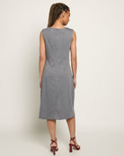 Graphite $|& Citrus Citywide Pleated Dress - SOF Back