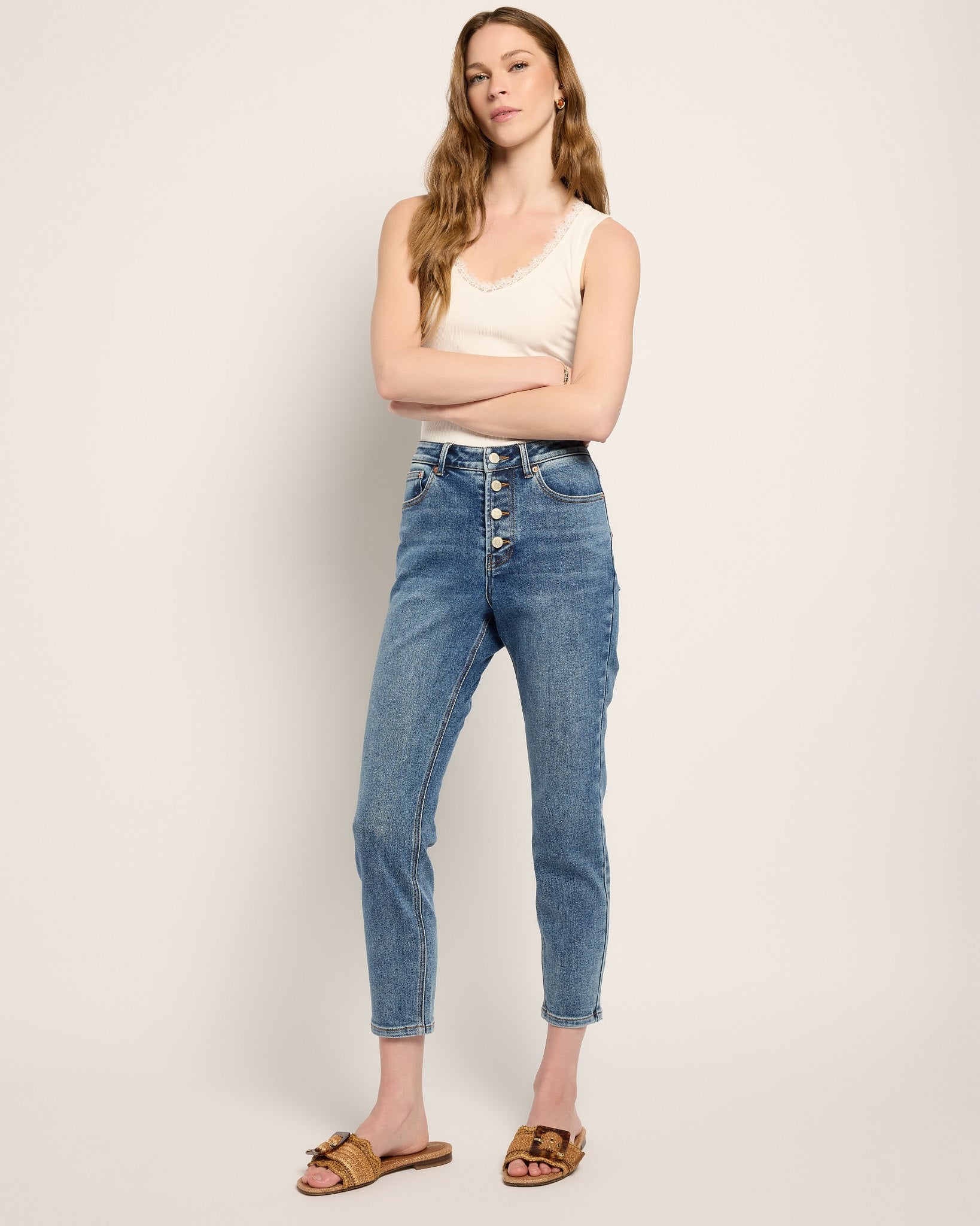 Storm $|& SEAS River Exposed Button Fly Skinny Jean - UGC On Fig