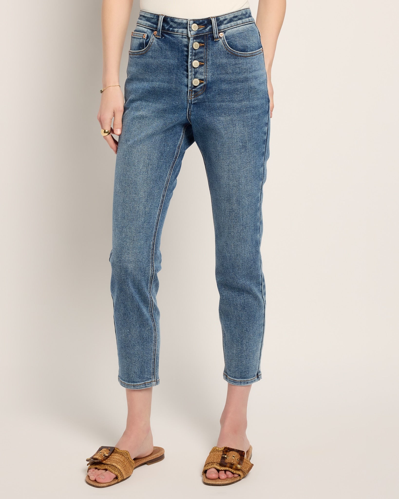 Storm $|& SEAS River Exposed Button Fly Skinny Jean - SOF Front