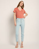 Clear Sky $|& SEAS River Exposed Button Fly Skinny Jean - VOF Front