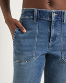 Swell $|& SEAS Scenic Route Slim Cropped Jean - SOF Full Front