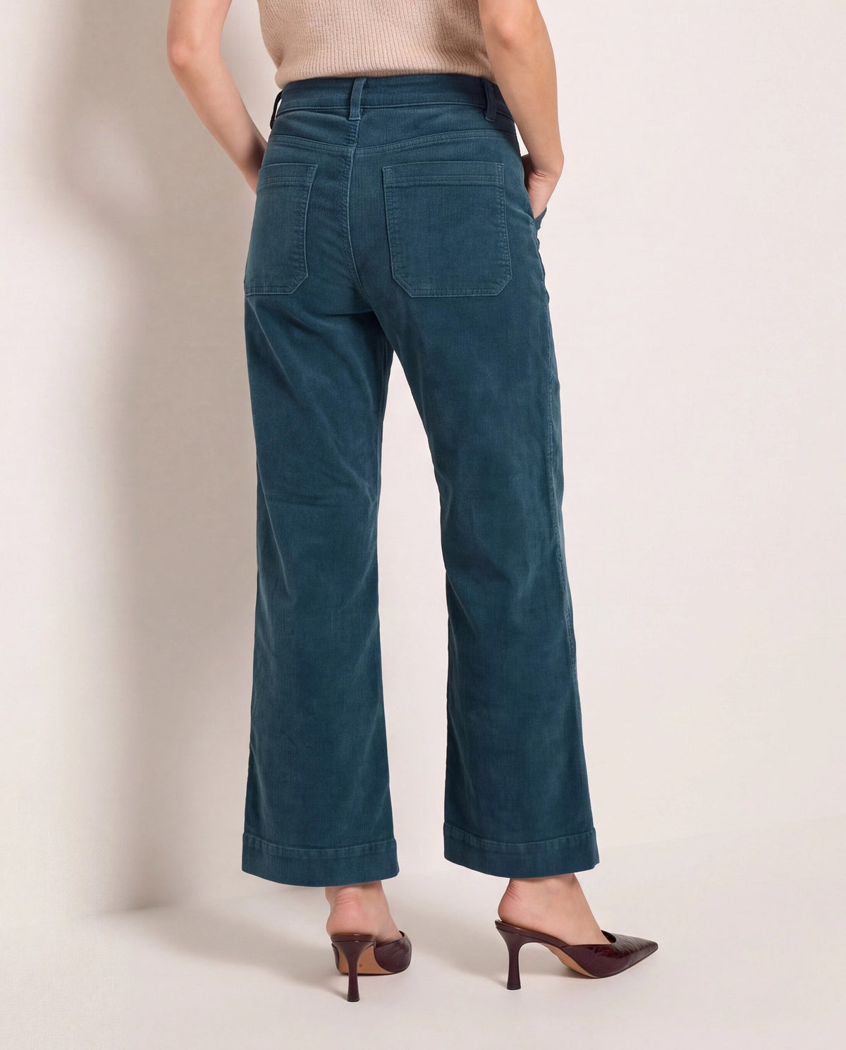 Pinecrest $|& SEAS Caroline Corduroy Cropped Wide Leg Pant - SOF Back