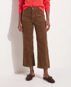 Toffee $|& SEAS Caroline Corduroy Cropped Wide Leg Pant - SOF Front
