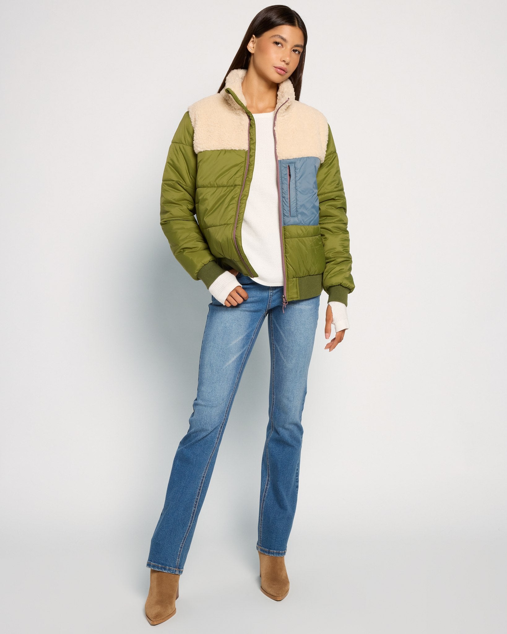 Herizon Black Quilted Bomber Jacket - Cozy Shearling – Wantable