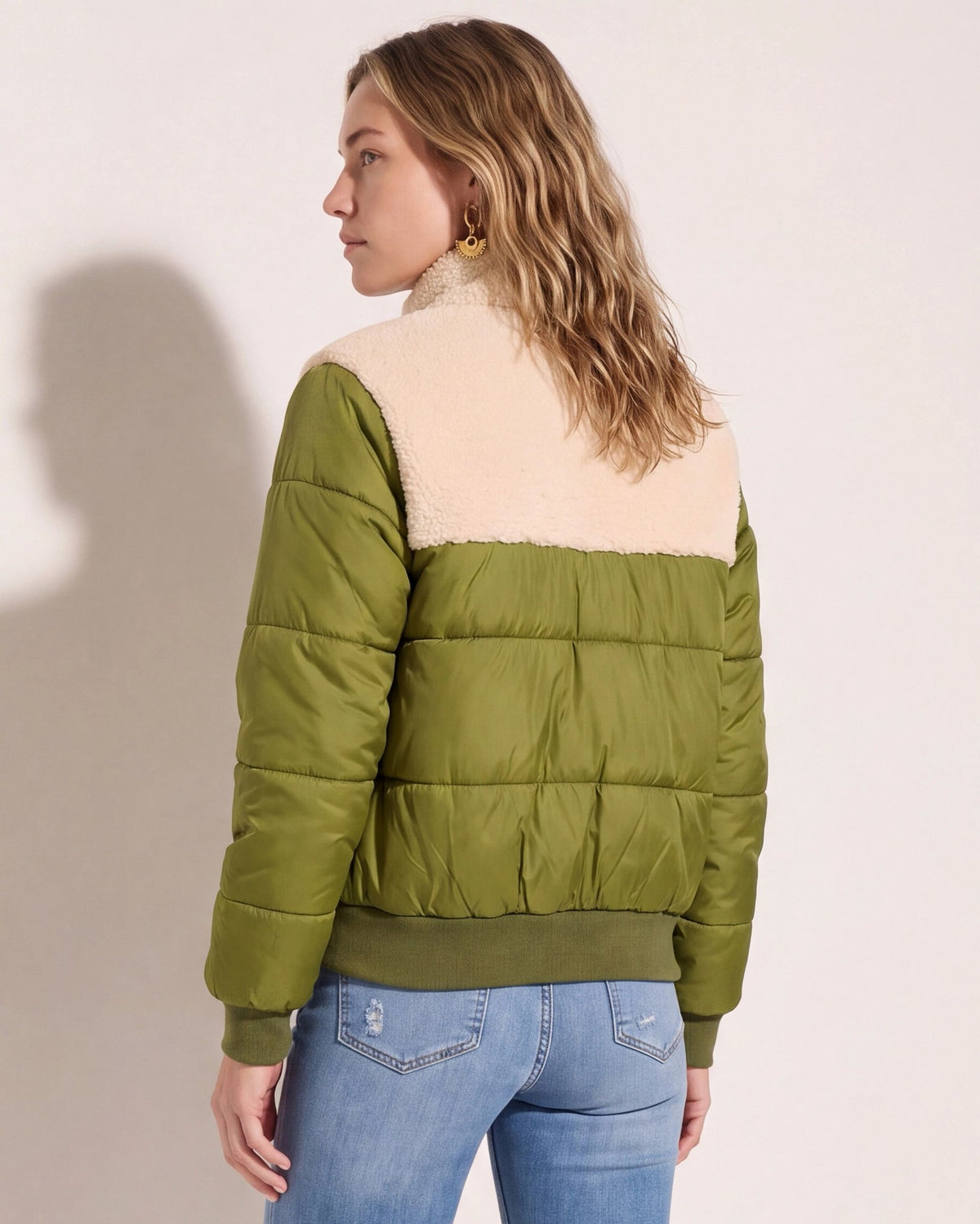 Olive/Birch $|& Herizon Black Diamond Jacket - SOF Side