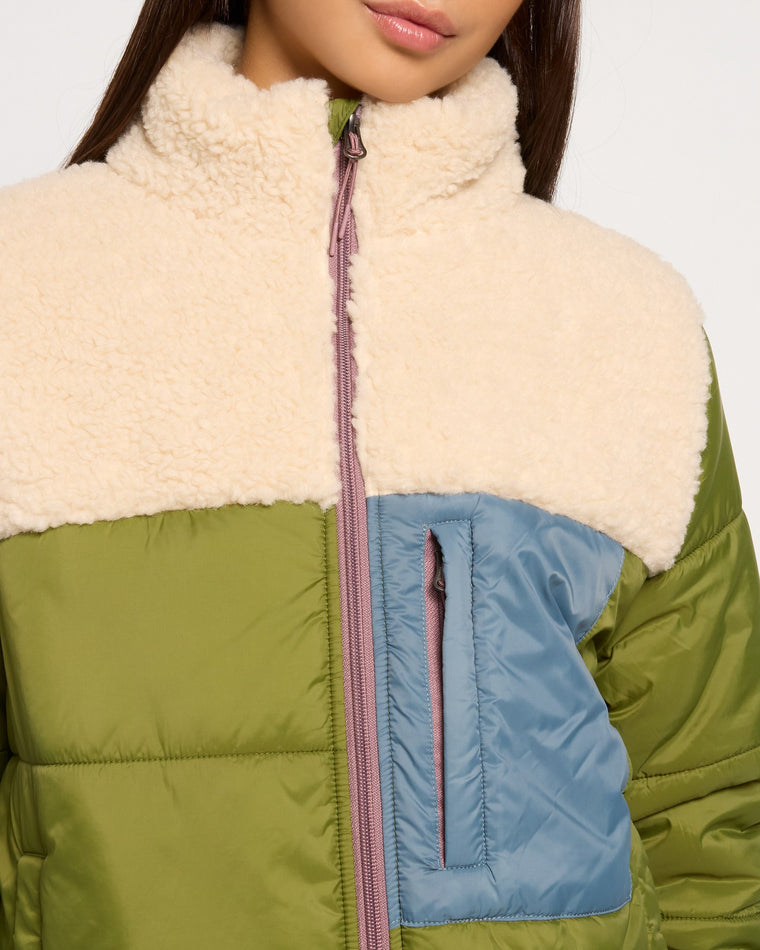 Olive/Birch $|& Herizon Black Diamond Jacket - SOF Full Front