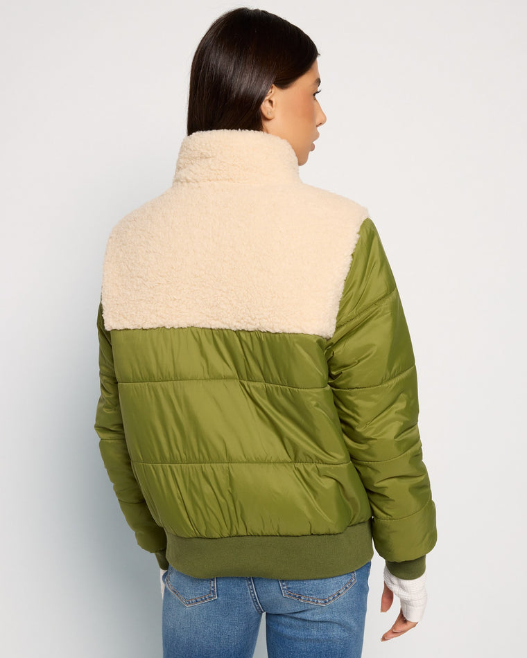 Olive/Birch $|& Herizon Black Diamond Jacket - SOF Back