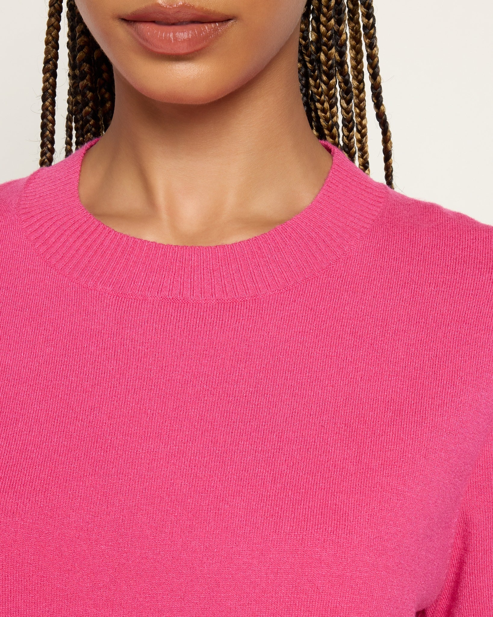 Power Pink $|& Citrus Flower Street Sweater - SOF Full Front