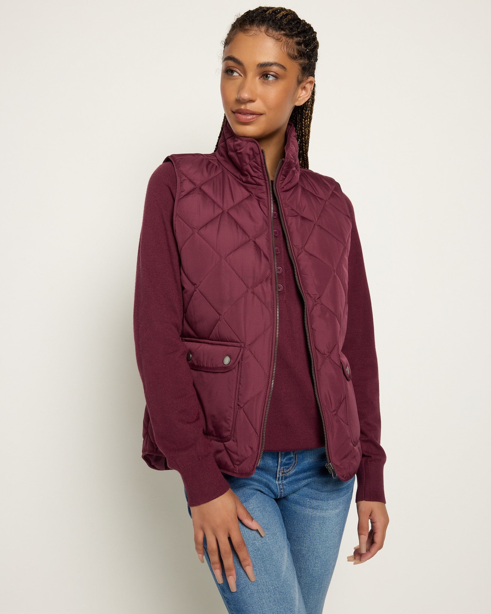 Elderberry $|& Herizon Stargazer Quilted Vest - SOF Front