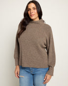 Taupe Marled $|& SEAS Driftwood Sweater - SOF Front