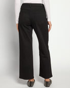Black Rinse $|& Liverpool The Stride Wide Leg Jeans - SOF Back