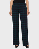 Black Watch Plaid $|& Liverpool Kelsey Wide Leg Trouser - VOF Detail