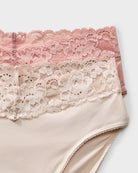 Ballet Pink/Champagne 2 Pack $|& Montelle Brief