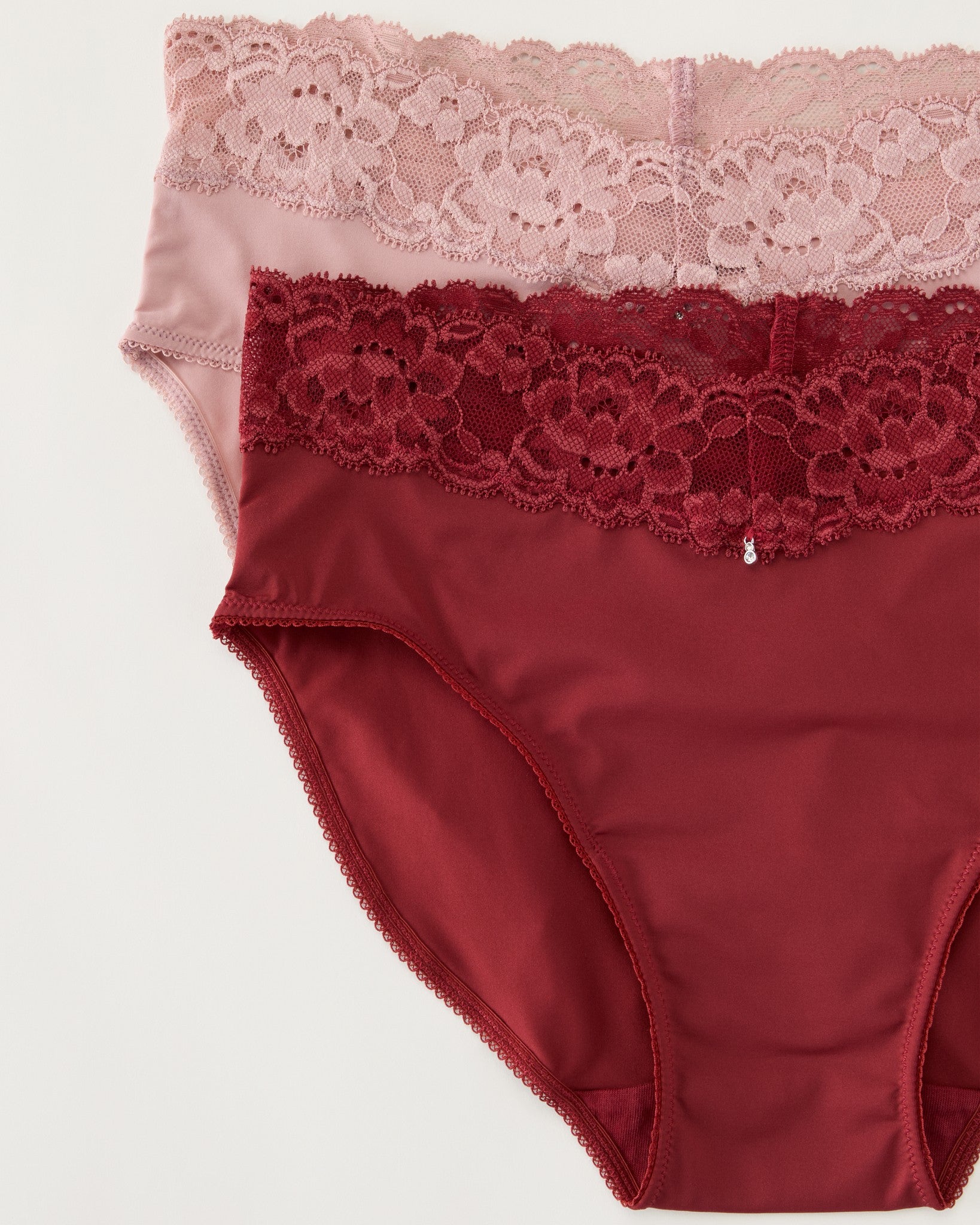 Chili/Ballet Pink 2 Pack $|& Montelle Brief - SOF Detail