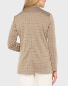 Khaki Grid Check $|& Liverpool Boyfriend Blazer - Hanger Side