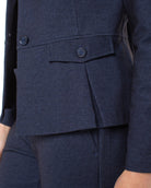 Navy Dusk $|& Liverpool Peplum Blazer - Hanger Back