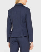 Navy Dusk $|& Liverpool Peplum Blazer - Hanger Side
