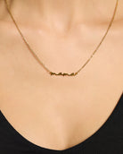 Gold $|& Macrae & Co Script Mama Necklace - SOF Full Front