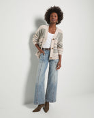 Olive Branch Stripe $|& SEAS Crystal Canyon Striped Cardigan - UGC On Fig