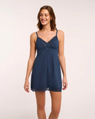 Cambridge Blue $|& Montelle Bust Support Chemise - VOF Detail