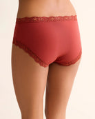 Chili Rib/Black 2 Pack $|& Fleur't Iconic High Waist Boyshort - Hanger Side