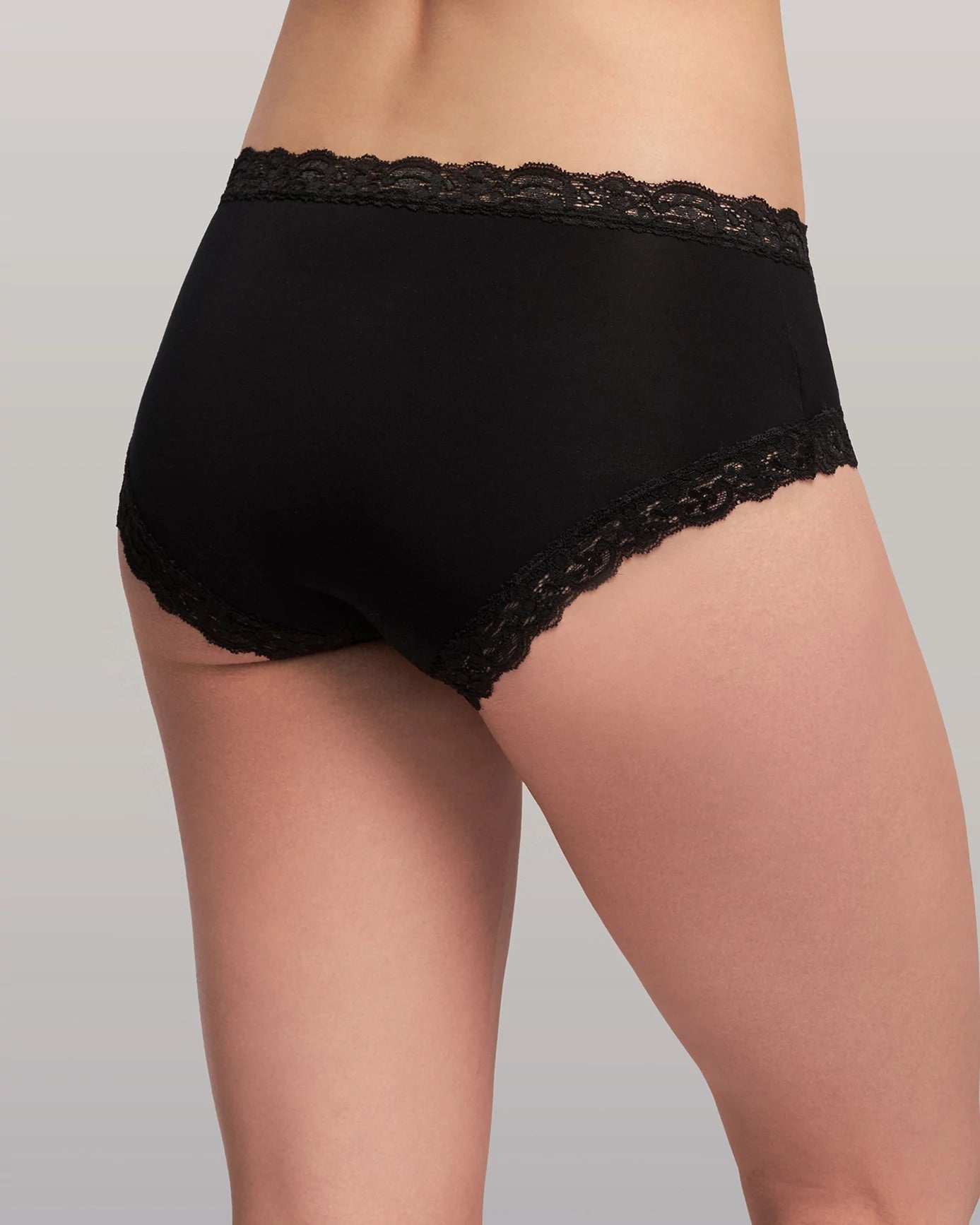 Chili Rib/Black 2 Pack $|& Fleur't Iconic High Waist Boyshort - Hanger Side