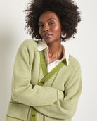 Olive Branch $|& SEAS Wanderlust Cardigan - VOF Front