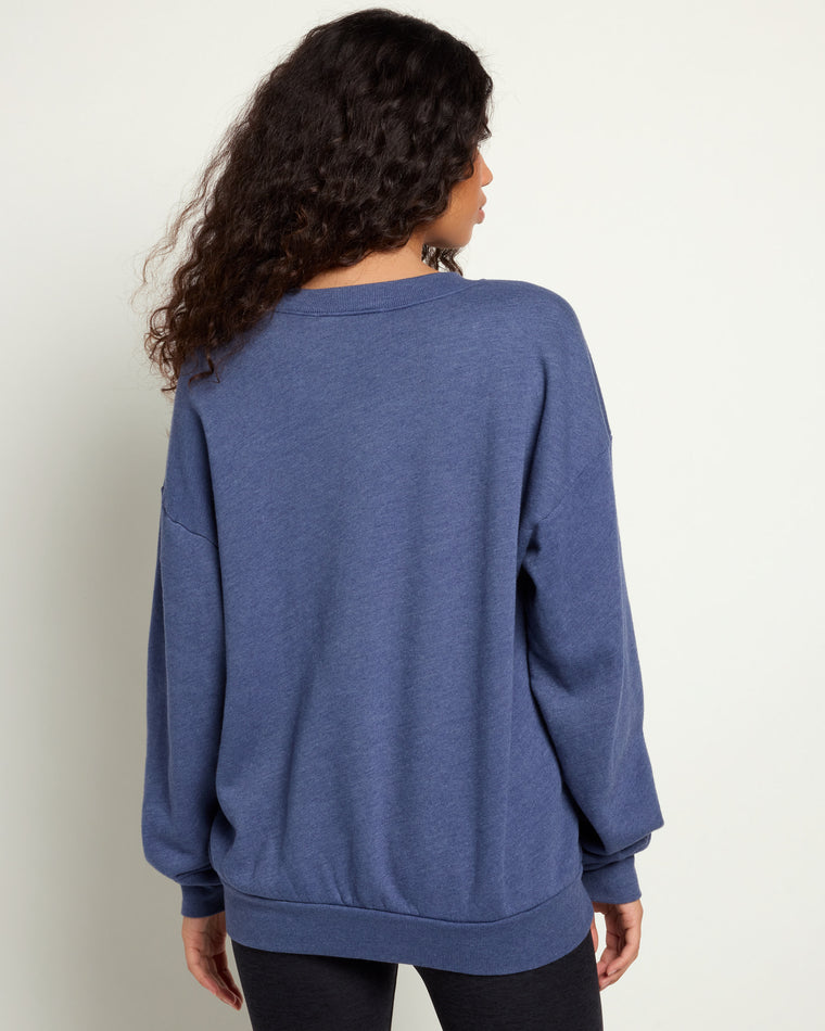 Starry Nights Navy $|& Project Social T Varsity Sweatshirt - SOF Back