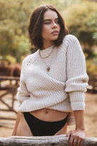 Birch $|& SEAS Fisherman Raglan Sweater - SOF Side