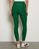 Summer Thyme Green $|& Beyond Yoga Spacedye Out Of Pocket High Waisted Midi Legging - SOF Back