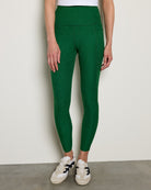 Summer Thyme Green $|& Beyond Yoga Spacedye Out Of Pocket High Waisted Midi Legging - SOF Front
