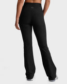 Darkest Night $|& Beyond Yoga Spacedye Practice High Waisted Pocket Bootcut Pant - Hanger Side