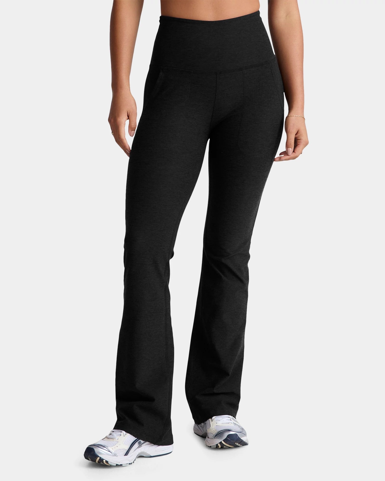 Darkest Night $|& Beyond Yoga Spacedye Practice High Waisted Pocket Bootcut Pant - VOF Detail