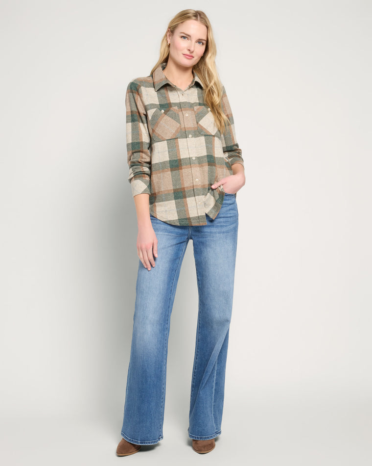 Green Forest $|& Thread & Supply Lewis Plaid Shirt - UGC On Fig
