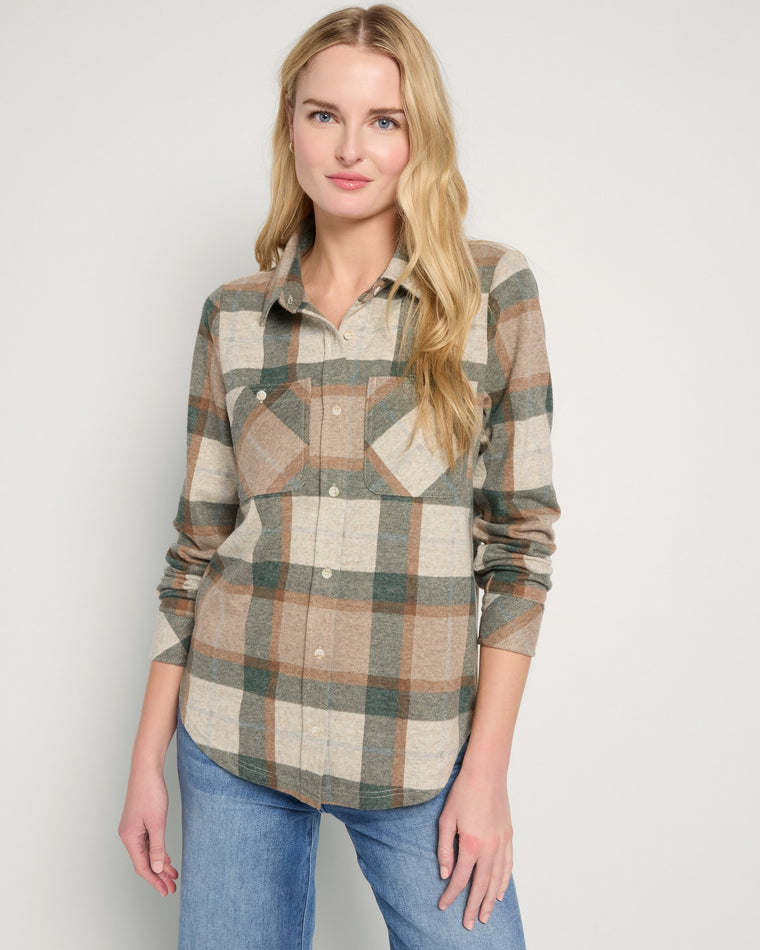 Green Forest $|& Thread & Supply Lewis Plaid Shirt - SOF Front