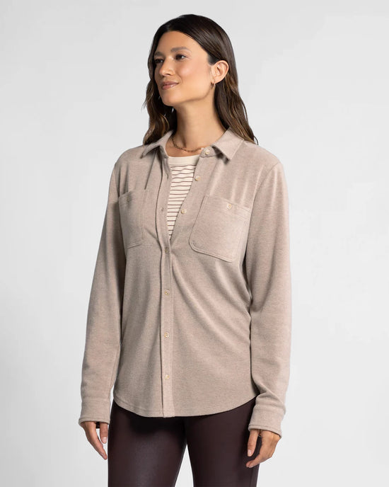 Clove Heather $|& Thread & Supply Lewis Shirt - VOF Detail