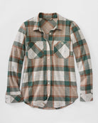 Green Forest $|& Thread & Supply Lewis Plaid Shirt - Hanger Detail