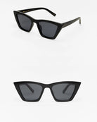 Polished Black/Grey $|& Z Supply Villa Polarized Sunglasses - VOF Detail