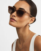 Taupe / Gradient $|& Z Supply High Tide Polarized Sunglasses - VOF Detail