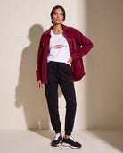 Elderberry $|& Herizon Getaway Sherpa Shacket - SOF Back