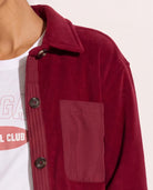 Elderberry $|& Herizon Getaway Sherpa Shacket - SOF Back