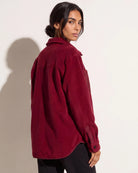 Elderberry $|& Herizon Getaway Sherpa Shacket - SOF Side
