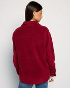 Elderberry $|& Herizon Getaway Sherpa Shacket - SOF Back