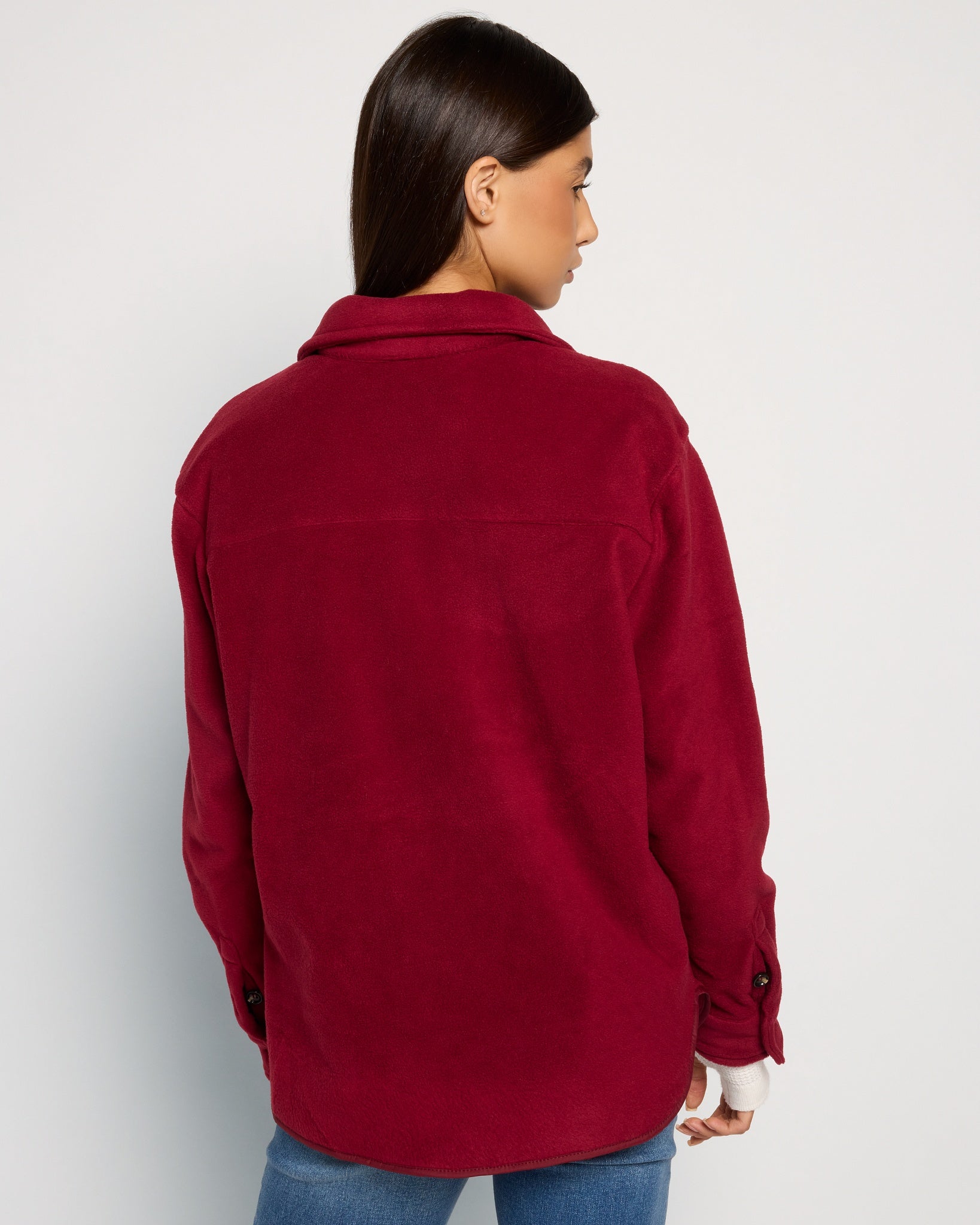 Elderberry $|& Herizon Getaway Sherpa Shacket - SOF Back