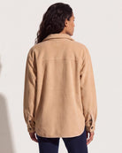 Dusk $|& Herizon Getaway Sherpa Shacket - SOF Back