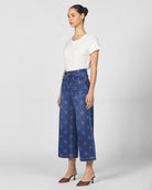 Tulip Crest $|& Dear John Audrey Printed High Rise Wide Leg Jeans - Hanger Front