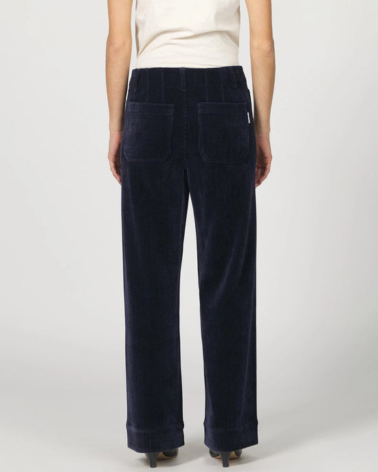 Black Iris $|& Dear John Audrey Super High Rise Corduroy Trouser - Hanger Side