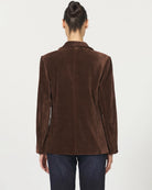 Cappuccino $|& Dear John Elfi Double Breasted Corduroy Blazer - Hanger Side